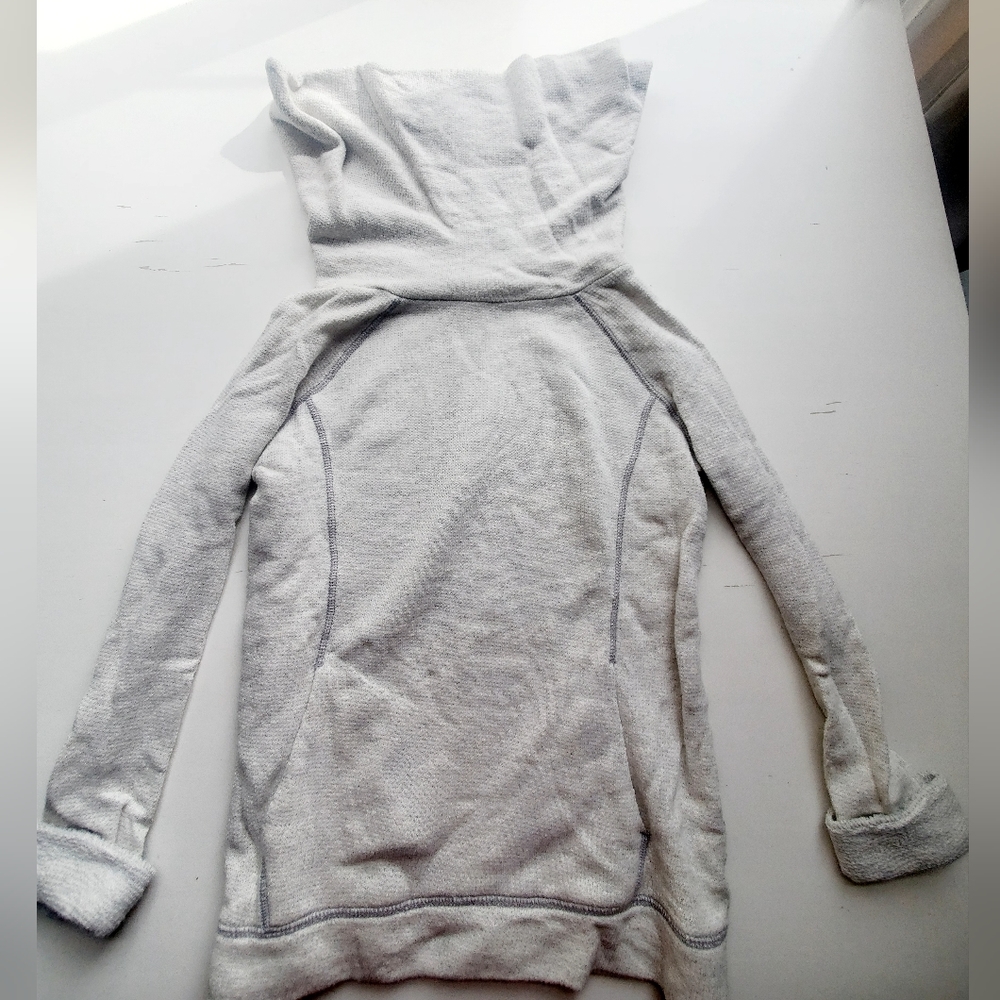 Off White Soft Cowl Neck Top, Size Small